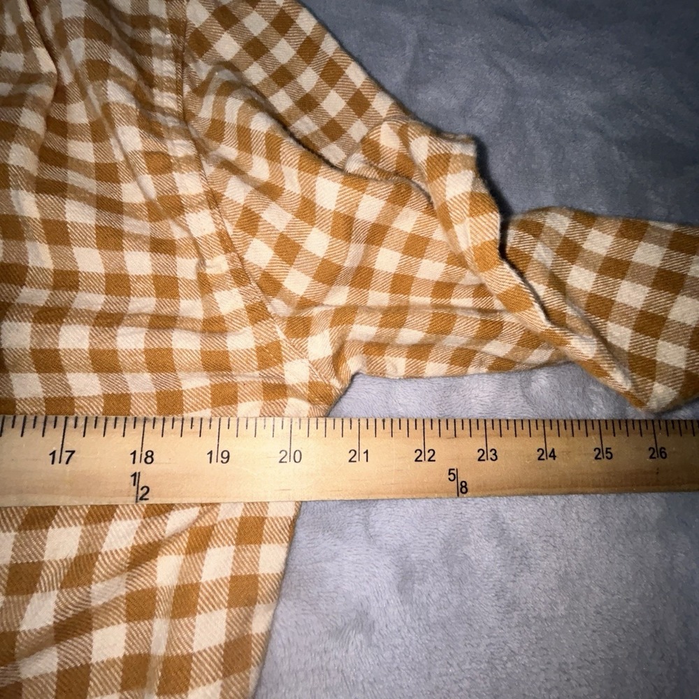 The Normal Brand Stephen Button Up Shirt In Honey Plaid Mens Size small - Picture 10 of 13